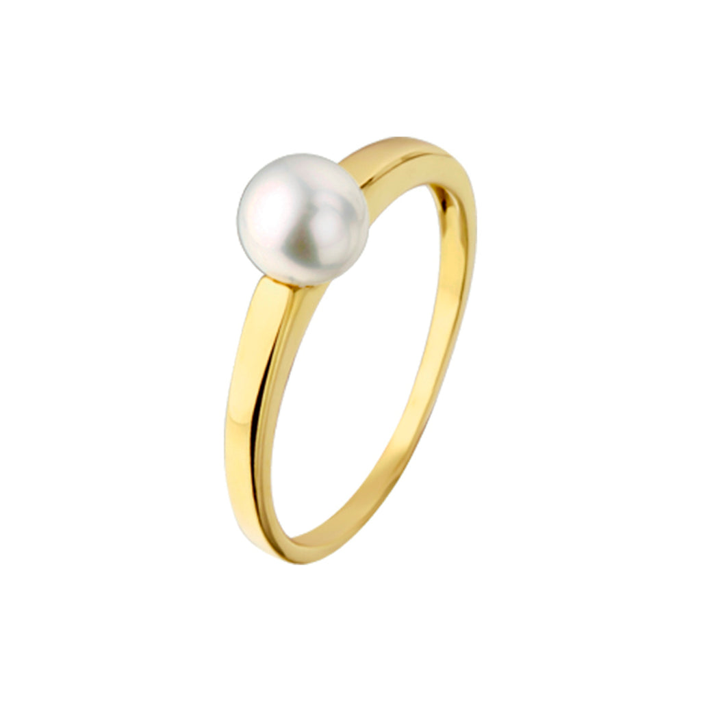 Ring parel 14k geelgoud
