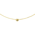 Collier hart 38 - 40 cm 14k geelgoud