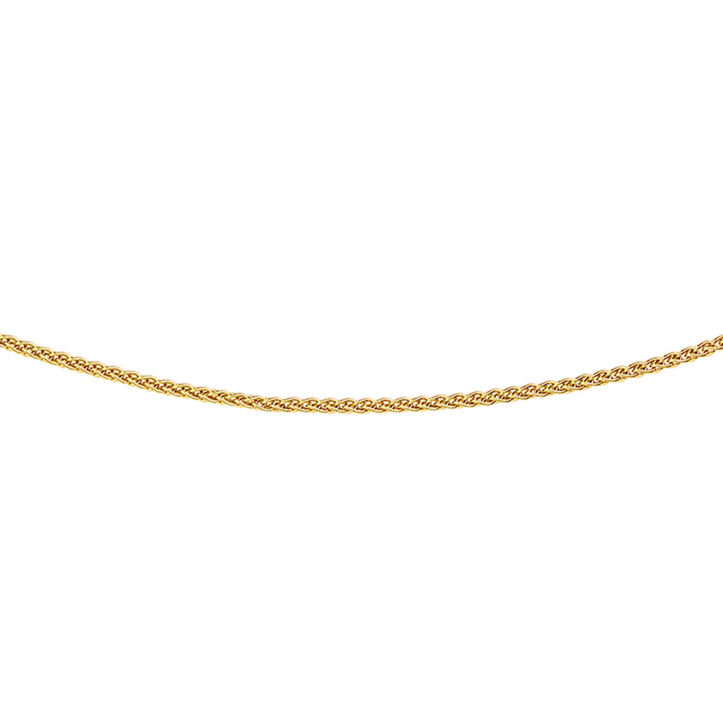 Collier vossestaart 1,0 mm 14k geelgoud