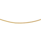 Collier vossestaart 1,0 mm 14k geelgoud
