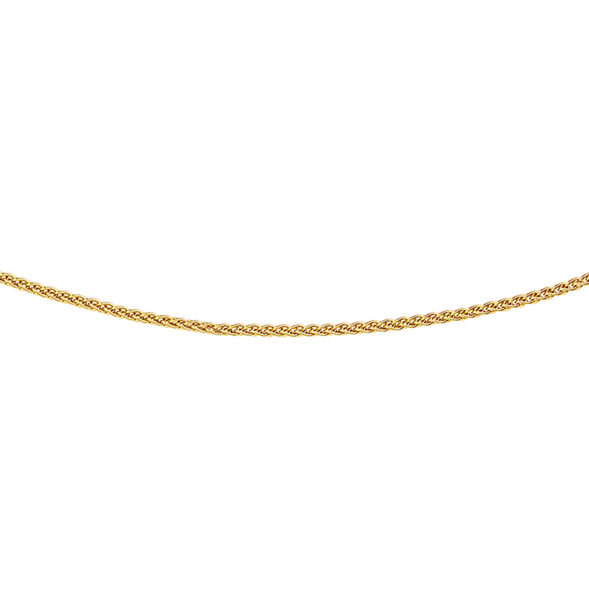 Collier vossestaart 1,0 mm 14k geelgoud