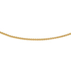 Collier vossestaart 1,3 mm 14k geelgoud