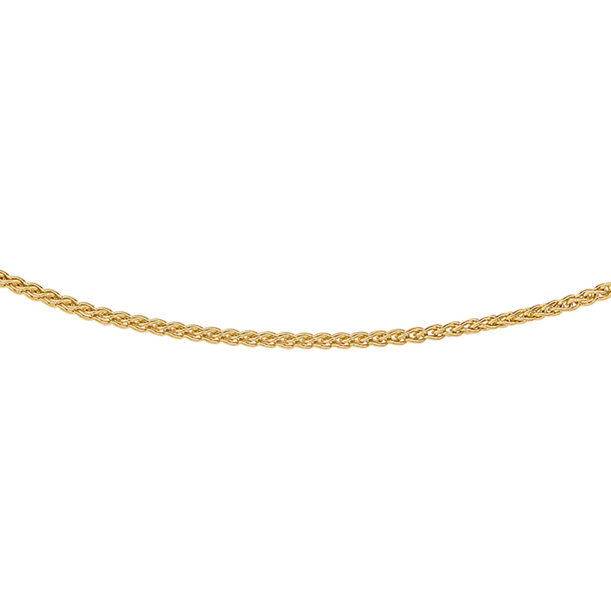 Collier vossestaart 1,3 mm 14k geelgoud