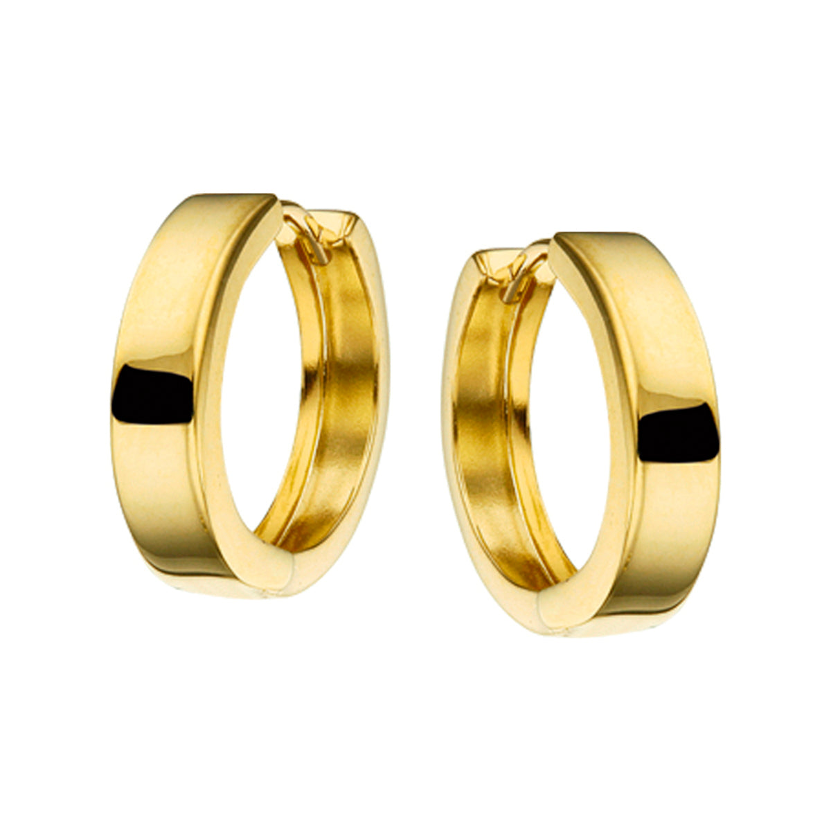 Klapoorringen 14k geelgoud