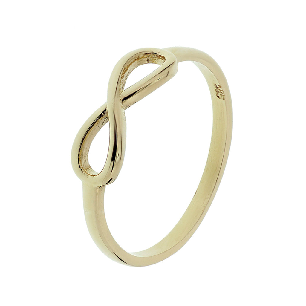 Ring infinity 14k geelgoud