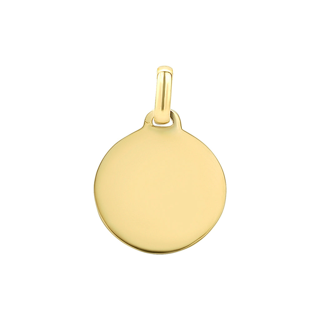 Graveerhanger 14k geelgoud