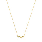 Collier infinity  41 + 2 cm 14k geelgoud