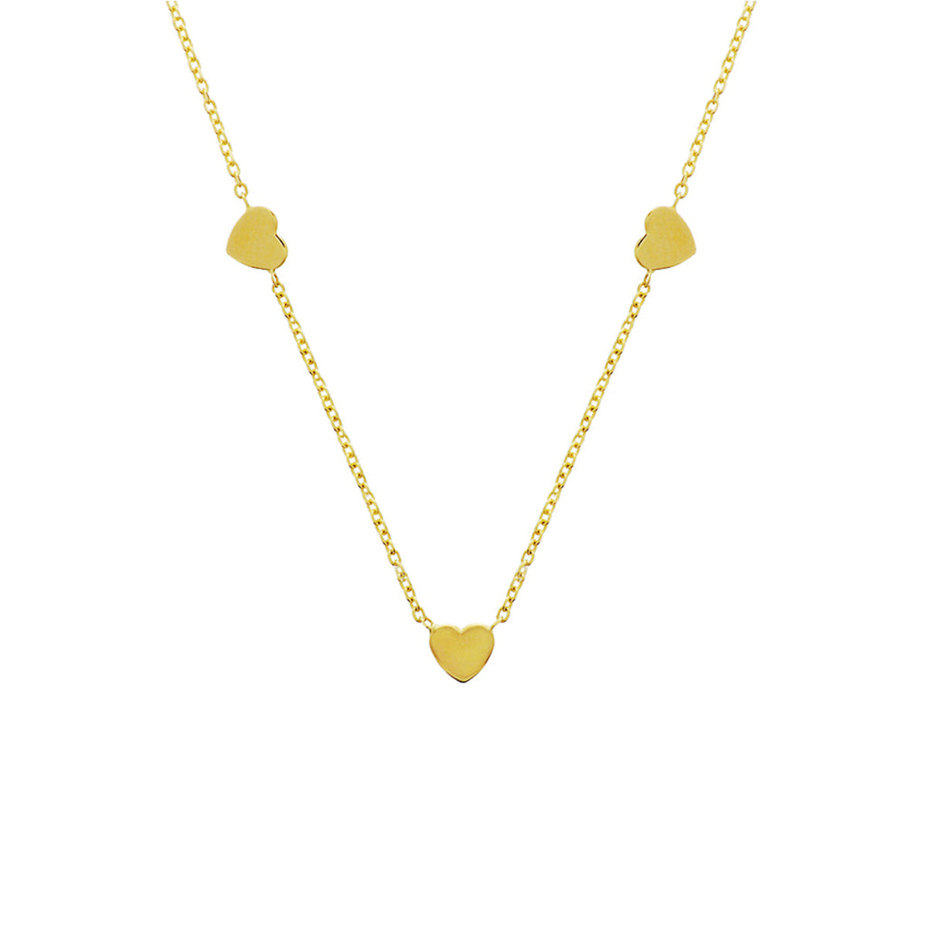 Collier hart 42 - 44 cm 14k geelgoud