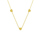 Collier hart 42 - 44 cm 14k geelgoud