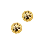 Oorknoppen gediamanteerd 14k geelgoud