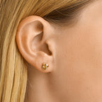 Oorknoppen knoop 14k geelgoud