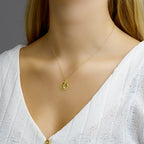 Hanger sterrenbeeld boogschutter gediamanteerd 14k geelgoud