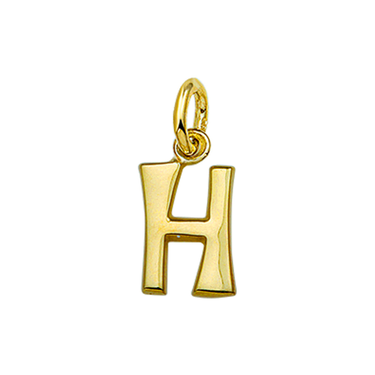 Hanger letter h 14k geelgoud