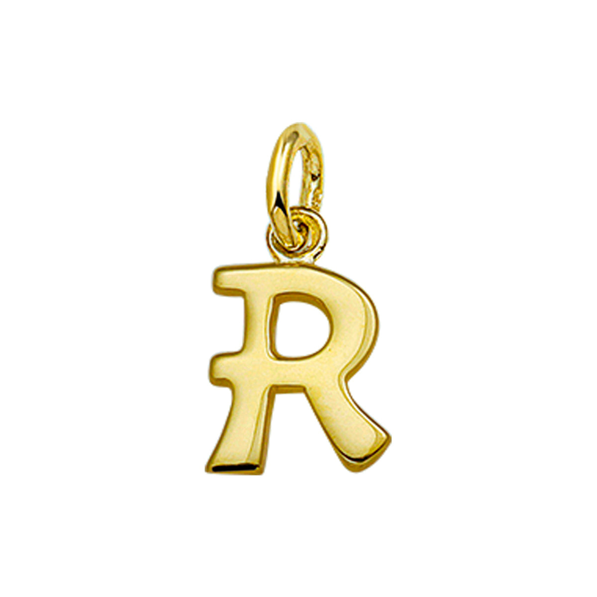 Hanger letter r 14k geelgoud