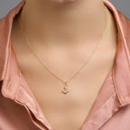 Hanger anker 14k geelgoud