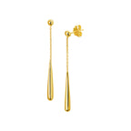 Oorhangers druppel 14k geelgoud