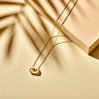 Collier rondjes 40 - 42 - 44 cm 14k geelgoud