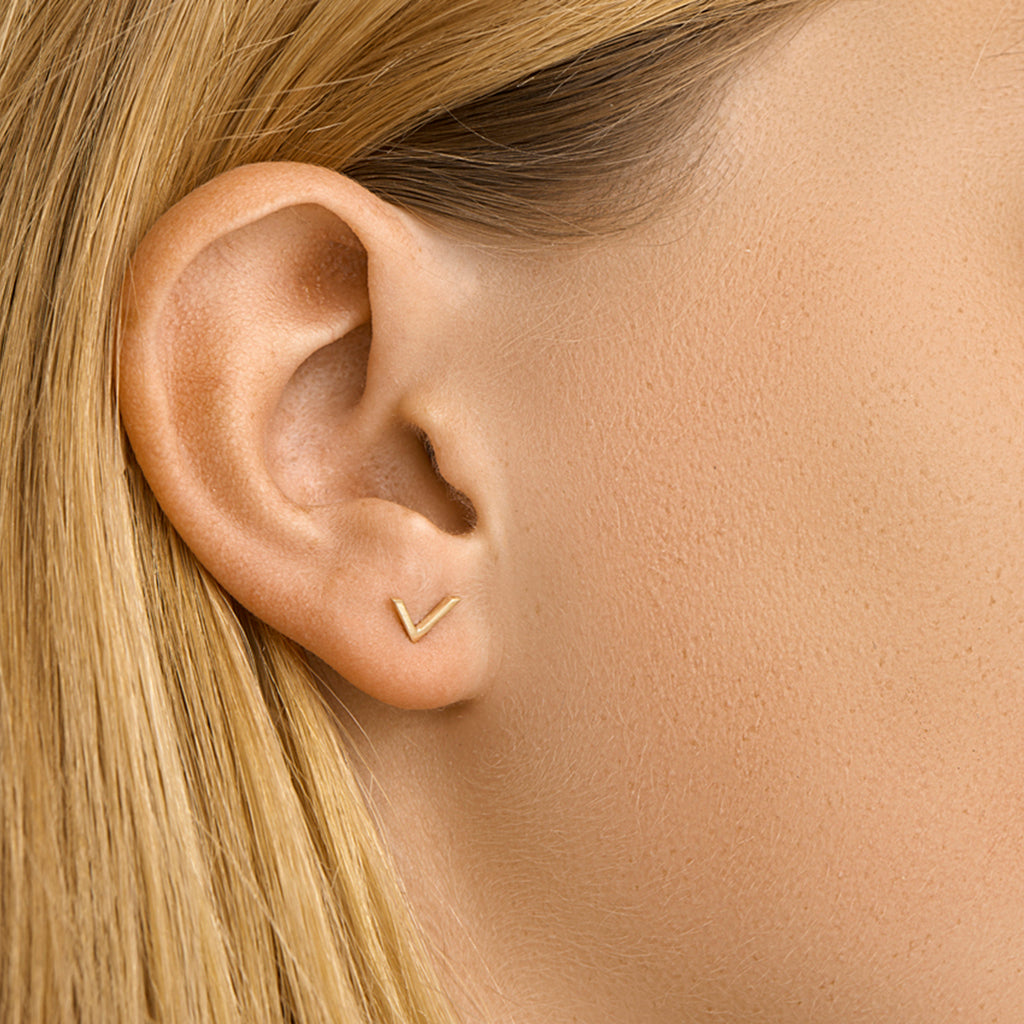 Oorknoppen v 14k geelgoud