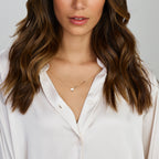 Collier parel 41 - 43 - 45 cm 14k geelgoud