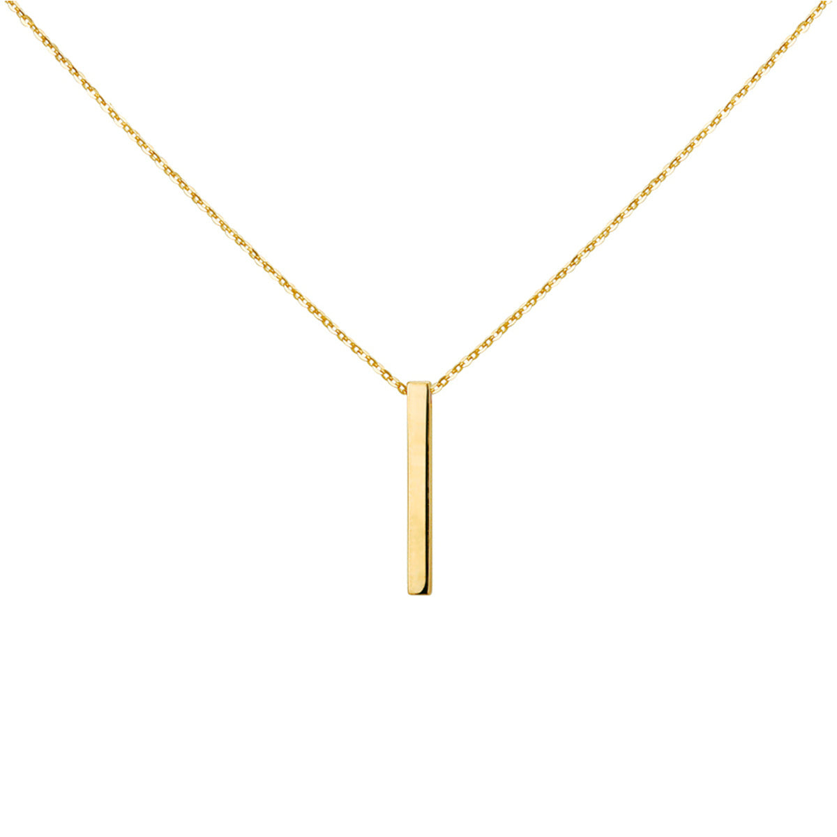 Collier balkje 41 - 43 - 45 cm 14k geelgoud
