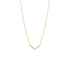Collier v 0,8 mm 40-42-44 cm 14k geelgoud