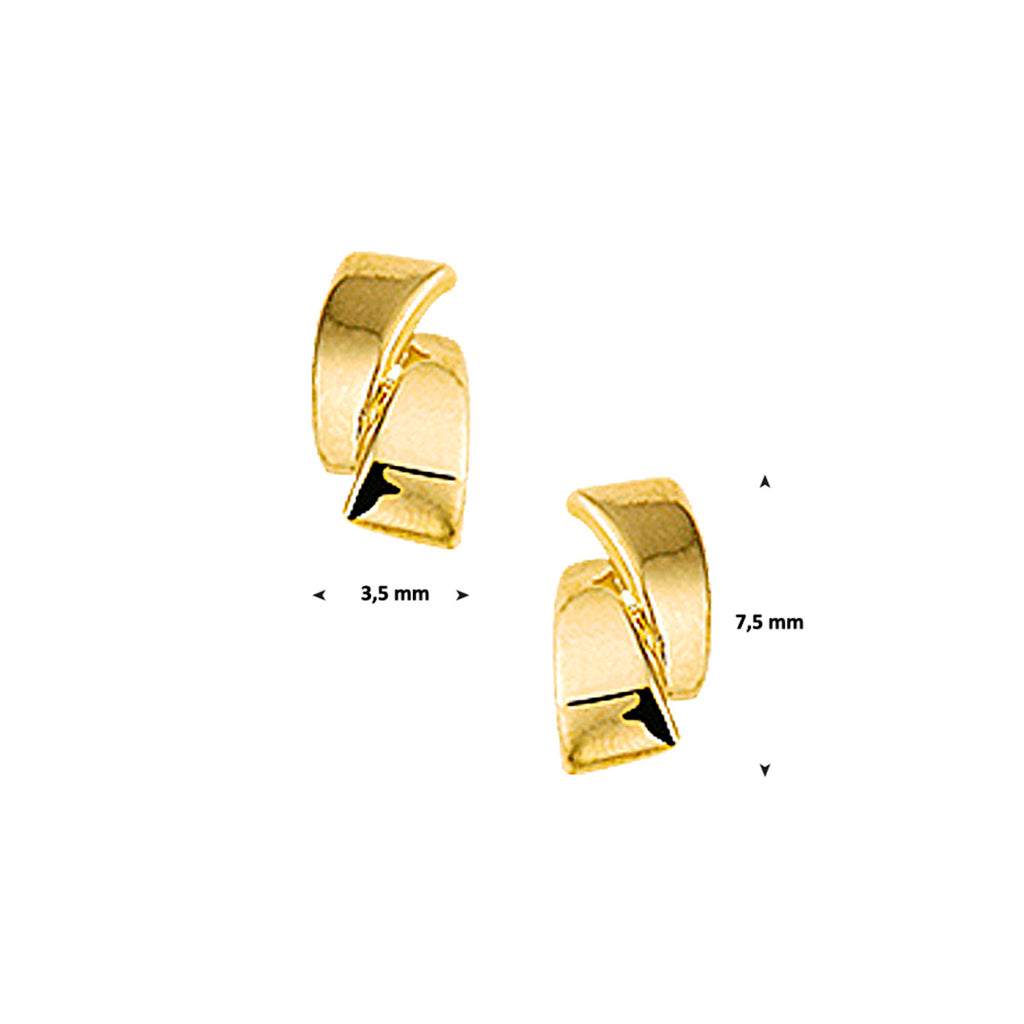 Oorknoppen 14k geelgoud