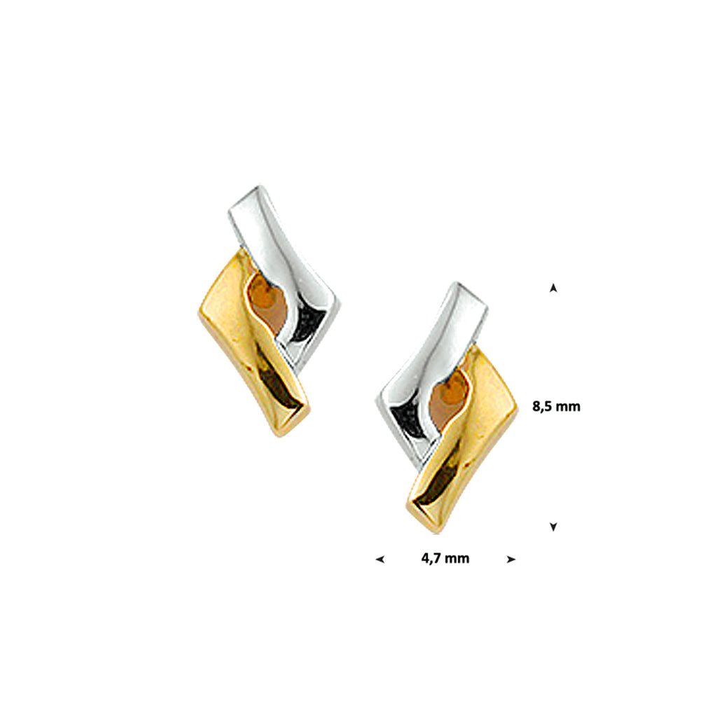 Oorknoppen 14k geelgoud