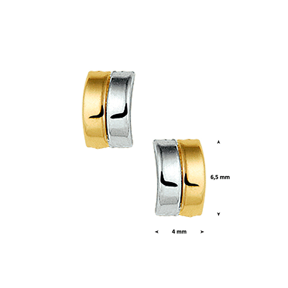 Oorknoppen 14k geelgoud