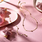 Armband amethist 17 - 19 cm 14k geelgoud