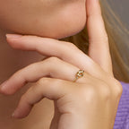 Ring knoop 14k geelgoud