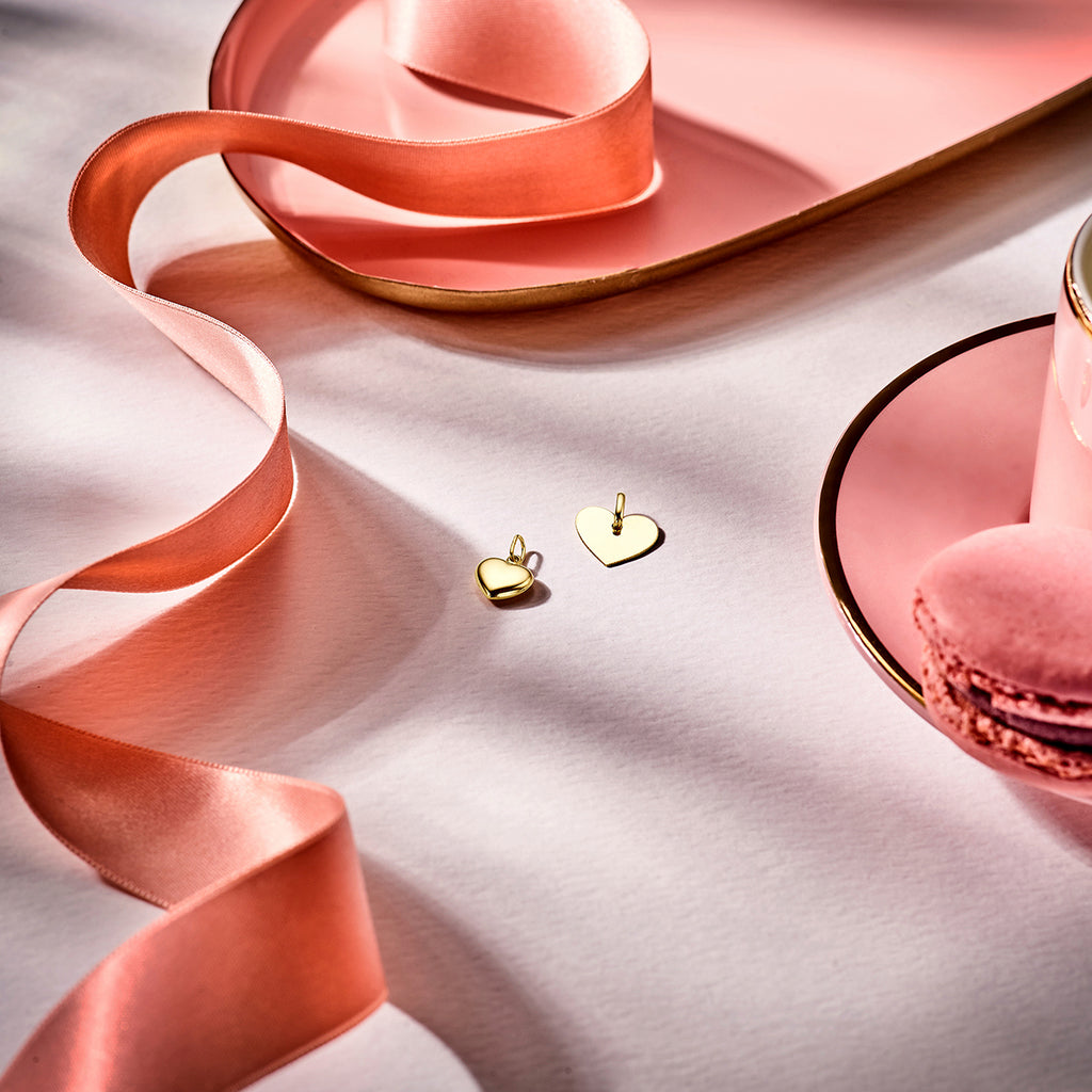 Graveerhanger hart 14k geelgoud