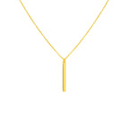 Collier balkje 41 - 43 - 45 cm 14k geelgoud