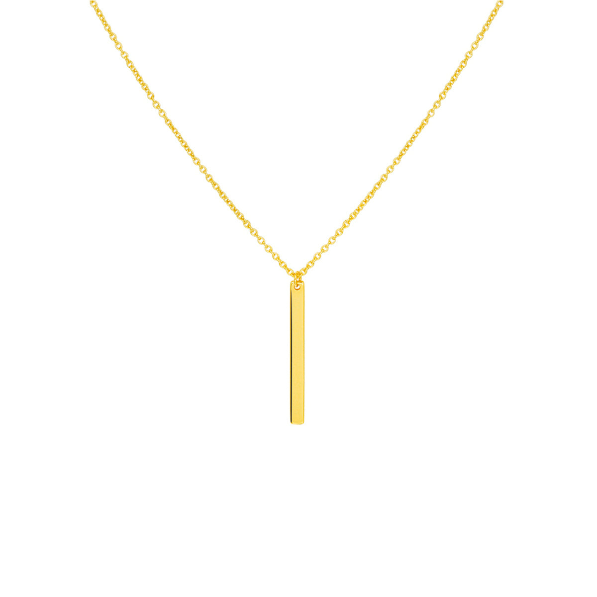 Collier balkje 41 - 43 - 45 cm 14k geelgoud