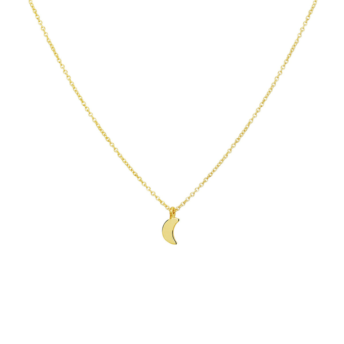 Collier maan 41 - 43 - 45 cm 14k geelgoud