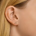 Oorknoppen veer 14k geelgoud