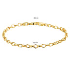 Armband anker 3,5 mm 18,5 cm 14k geelgoud