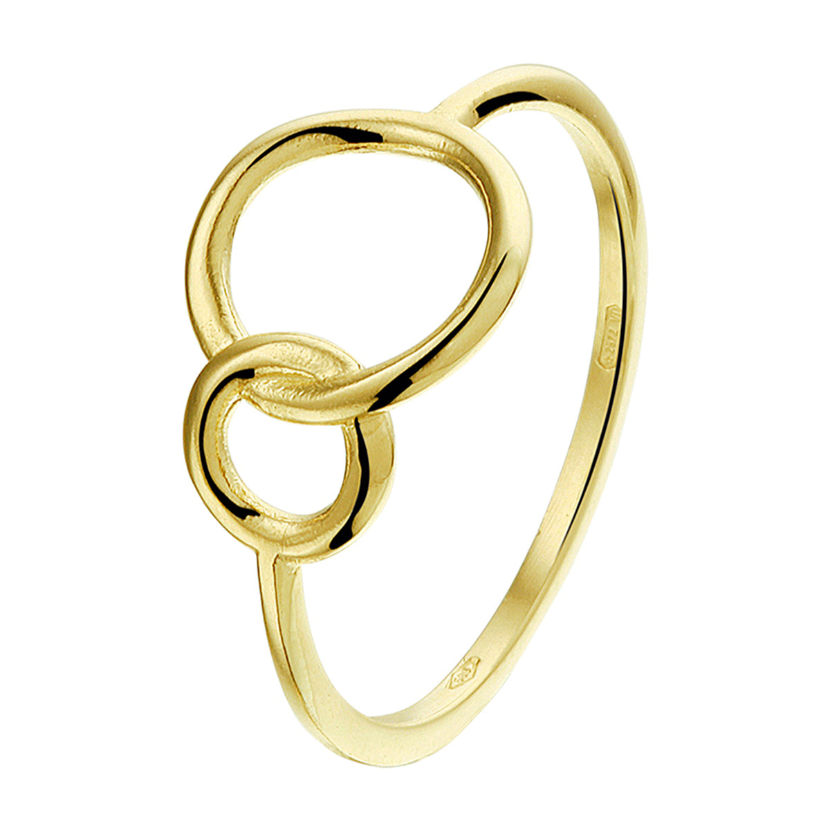 Ring rondjes 14k geelgoud