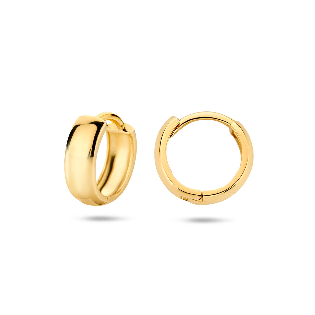 Klapoorringen 14k geelgoud