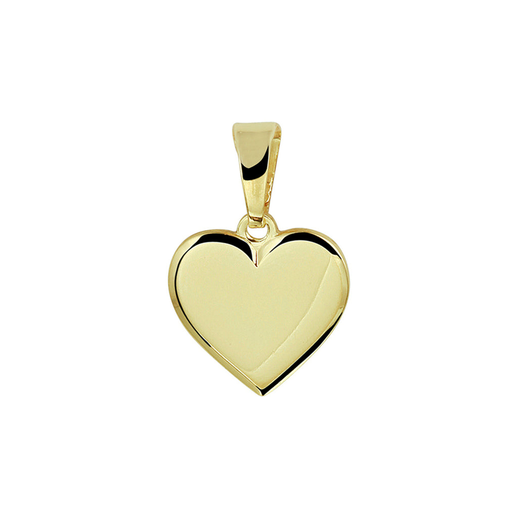 Graveerhartje 14k geelgoud