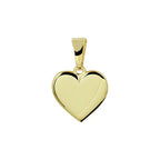 Graveerhartje 14k geelgoud