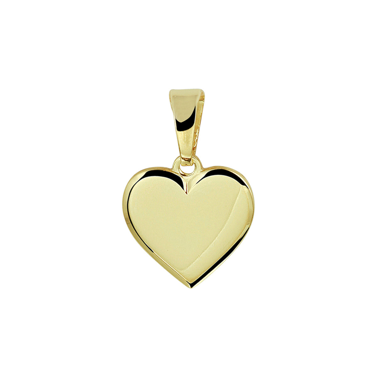 Graveerhartje 14k geelgoud