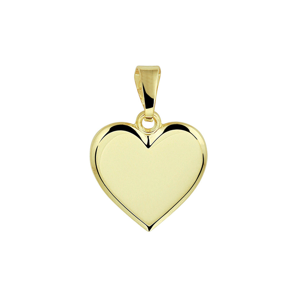 Graveerhartje 14k geelgoud