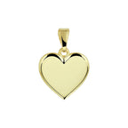 Graveerhartje 14k geelgoud
