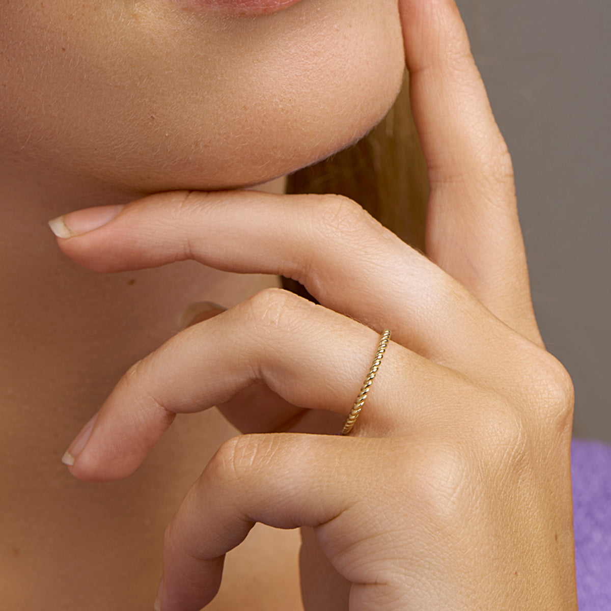 Aanschuifring 14k geelgoud