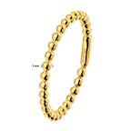 Aanschuifring bolletjes 14k geelgoud