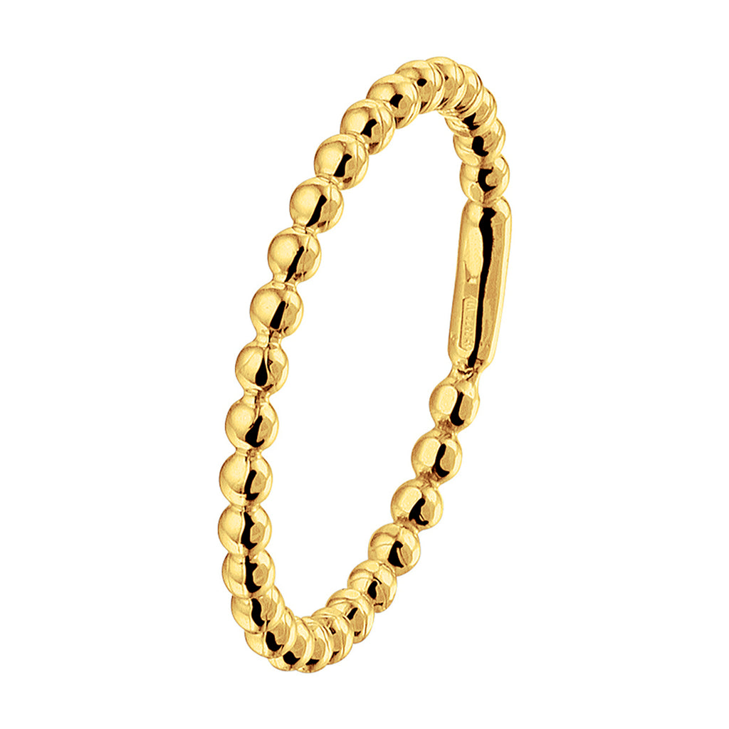Aanschuifring bolletjes 14k geelgoud