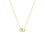 Collier rondjes 42 - 43 - 45 cm 14k geelgoud