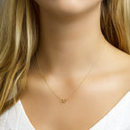 Collier rondjes 42 - 43 - 45 cm 14k geelgoud