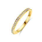 Aanschuifring zirkonia 14k geelgoud