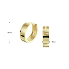 Oorringen met scharnier 14k geelgoud